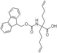 structure of CAS# 1068435-19-7, 2-[[(9H-芴-9-基甲氧基)羰基]氨基]-2-(4-戊烯-1-基)-6-庚烯酸