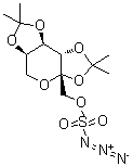 CAS # 106881-35-0, 2,3:4,5-Bis-O-(1-methylethylidene)-beta-D-fructopyranose 1-azidosulfate