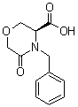 structure of CAS# 106973-37-9, (3S)-4-苄基-5-氧代吗啉-3-羧酸