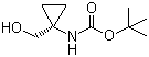 structure of CAS# 107017-73-2, 1-(叔丁氧羰基氨基)环丙基甲醇