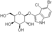 structure of CAS# 107021-38-5, 5-Bromo-4-chloro-3-indolyl-alpha-D-galactopyranoside