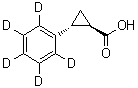 CAS 登录号：107077-95-2, 反式-2-(五氘代苯基)环丙烷羧酸