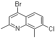 structure of CAS# 1070879-69-4, 4-Bromo-7-chloro-2,8-dimethylquinoline