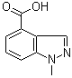 structure of CAS# 1071433-05-0, 1-甲基-1H-吲唑-4-羧酸