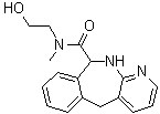 CAS 登录号：1071504-81-8, 10,11-二氢-N-(2-羟基乙基)-N-甲基-5H-吡啶并[2,3-c][2]苯并氮杂卓-10-甲酰胺