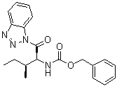 structure of CAS# 1072442-07-9, N-[(1S,2S)-1-(1H-苯并三唑-1-基羰基)-2-甲基丁基]氨基甲酸苄酯
