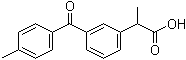 structure of CAS# 107257-20-5, alpha-Methyl-3-(4-methylbenzoyl)benzeneacetic acid