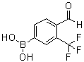 structure of CAS# 1072944-24-1, (4-甲酰基-3-(三氟甲基)苯基)硼酸