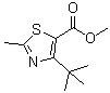 structure of CAS# 1072944-46-7, 4-(叔丁基)-2-甲基-5-噻唑羧酸甲酯