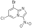 structure of CAS# 1072944-56-9, 8-溴-6-氯-3-硝基咪唑并[1,2-a]吡啶