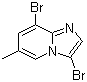 structure of CAS# 1072944-58-1, 3,8-二溴-6-甲基咪唑并[1,2-a]吡啶