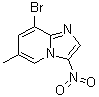 structure of CAS# 1072944-59-2, 8-溴-6-甲基-3-硝基咪唑并[1,2-a]吡啶