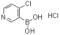 structure of CAS# 1072945-69-7, (4-氯-3-吡啶基)硼酸盐酸盐