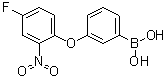 structure of CAS# 1072945-96-0, [3-(4-Fluoro-2-nitrophenoxy)phenyl]boronic acid