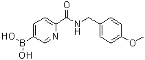 CAS # 1072946-22-5, [6-[[[(4-Methoxyphenyl)methyl]amino]carbonyl]-3-pyridinyl]boronic acid