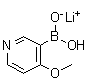 CAS 登录号：1072946-24-7, (4-甲氧基-3-吡啶基)硼酸单锂盐