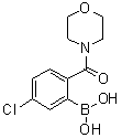 structure of CAS# 1072946-43-0, [5-Chloro-2-(4-morpholinylcarbonyl)phenyl]boronic acid