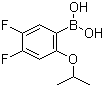structure of CAS# 1072951-61-1, [4,5-二氟-2-(异丙氧基)苯基]硼酸