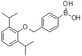 structure of CAS# 1072951-63-3, [4-[[2,6-二(异丙基)苯氧基]甲基]苯基]硼酸