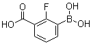 structure of CAS# 1072952-09-0, 3-Borono-2-fluorobenzoic acid