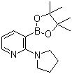 structure of CAS# 1073354-41-2, 2-(吡咯烷-1-基)吡啶-3-硼酸频哪醇酯