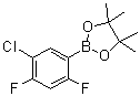 structure of CAS# 1073354-65-0, 2-(5-氯-2,4-二氟苯基)-4,4,5,5-四甲基-1,3,2-二氧硼杂环戊烷