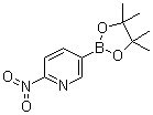 structure of CAS# 1073371-93-3, 2-Nitropyridine-5-boronic acid pinacol ester