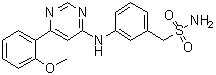 CAS 登录号：1073485-20-7, 3-[[6-(2-甲氧基苯基)-4-嘧啶基]氨基]苯甲磺酰胺