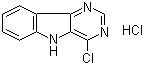 structure of CAS# 107400-97-5, 4-氯-5H-嘧啶并[5,4-b]吲哚盐酸盐