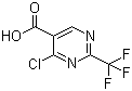 structure of CAS# 1076197-55-1, 4-氯-2-(三氟甲基)-5-嘧啶羧酸
