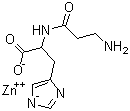 structure of CAS# 107667-60-7, L-肌肽锌