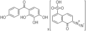 CAS # 107761-81-9, 2,3,4,4'-Tetrahydroxybenzophenone 1,2-naphthoquinonediazido-5-sulfonate, 2,3,4,4'-Tetrahydroxybenzophenone-1,2-naphthoquinonediazide-5-sulfonic acid ester