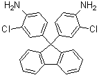 structure of CAS# 107934-68-9, 9,9-二(3-氯-4-氨基苯基)芴