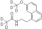 CAS 登录号：1079389-42-6, N-[2-[7-(甲氧基-d<sub>3</sub>)-1-萘基]乙基]乙酰胺-2,2,2-d<sub>3</sub>