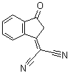 structure of CAS# 1080-74-6, 2-(2,3-Dihydro-3-oxo-1H-inden-1-ylidene)propanedinitrile