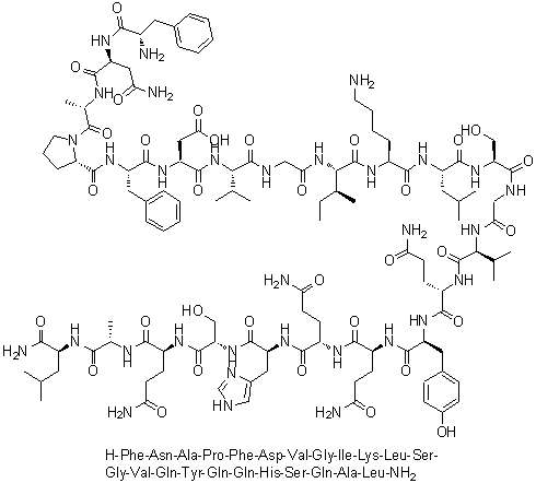 structure of CAS# 1081110-72-6, Obestatin (human)