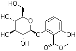 structure of CAS# 108124-75-0, 6-(beta-D-吡喃葡萄糖氧基)水杨酸甲酯