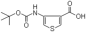 structure of CAS# 108180-63-8, 4-叔丁氧羰基氨基-3-噻吩甲酸