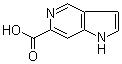 structure of CAS# 1082040-99-0, 1H-Pyrrolo[3,2-c]pyridine-6-carboxylic acid