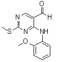 CAS # 1082600-09-6, 4-[(2-Methoxyphenyl)amino]-2-(methylthio)-5-pyrimidinecarboxaldehyde