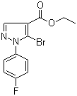 CAS 登录号：1082828-31-6, 5-溴-1-(4-氟苯基)-1H-吡唑-4-羧酸乙酯