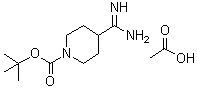 CAS 登录号：1082950-23-9, 4-(氨基亚胺甲基)-1-哌啶羧酸叔丁酯乙酸盐