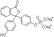 structure of CAS# 108321-15-9, 酚酞单磷酸二钠盐