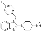 CAS # 108635-83-2, 1-(1-(4-fluorobenzyl)-1H-benzo[d]imidazol-2-yl)-N-methylpiperidin-4-amine