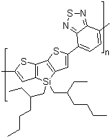 CAS # 1089687-02-4, Poly[2,1,3-benzothiadiazole-4,7-diyl[4,4-bis(2-ethylhexyl)-4H-silolo[3,2-b:4,5-b']dithiophene-2,6-diyl]]