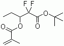 structure of CAS# 1092693-73-6, 2,2-二氟-3-[(2-甲基-1-氧代-2-丙烯-1-基)氧基]戊酸叔丁酯