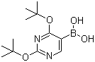 structure of CAS# 109299-79-8, 2,4-二叔丁氧基嘧啶-5-硼酸