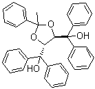 structure of CAS# 109306-21-0, (4R,5R)-2-甲基-alpha,alpha,alpha',alpha',2-五苯基-1,3-二氧杂环戊烷-4,5-二甲醇