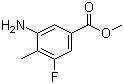 structure of CAS# 1093087-06-9, 3-Amino-5-fluoro-4-methylbenzoic acid methyl ester