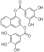 CAS 登录号：1094451-90-7, 萘-1,3-二基二(3,4,5-三羟基苯甲酸酯)